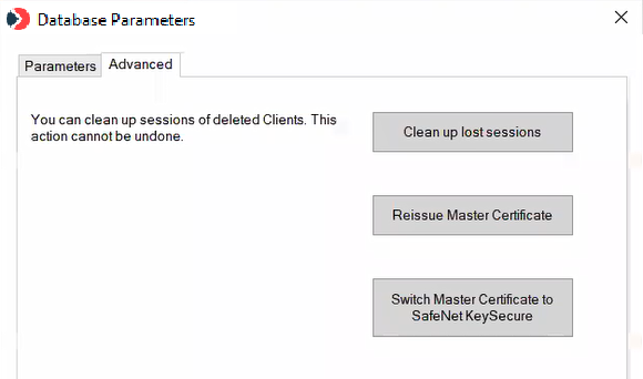 1 PARAMETERS tab (NEW logo SHOP)