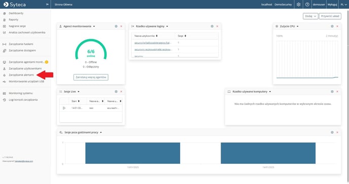AlertyBLokowanieStrony
