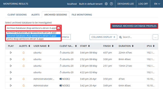 Archived Sessions tab (SHOP and ANNOT)-1