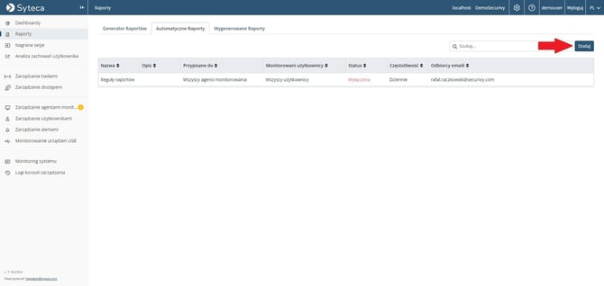 SytecaDodajRaport