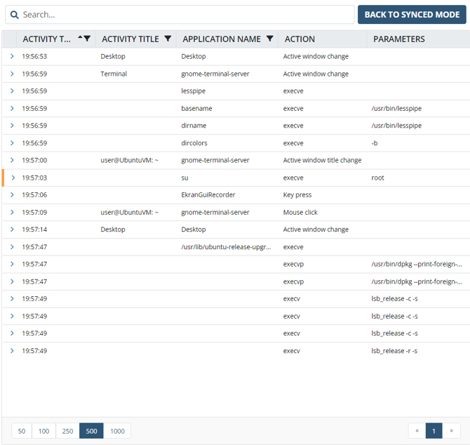 Linux Desktop session (BandW) (METADATA grid ONLY)
